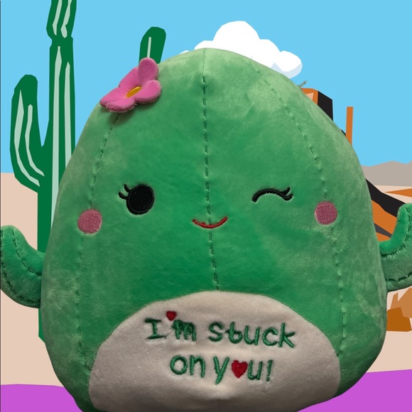 MARITZA 8” CACTUS SQUISHMALLOW VALENTINE 🌵 - Picture 2 of 6